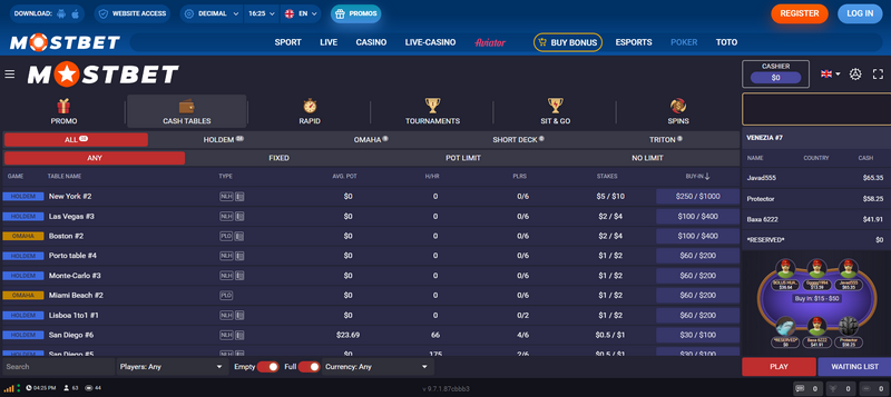 Mobilní verze Mostbetu poskytuje hráčům bezproblémové navigační rozhraní pro sázení na oblíbený sport